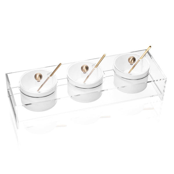 Suspended Dip Bowl Set — hero shot | Judaica Square Lakewood