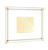 Elegant "Thank You Hashem" Classic 2.0 Wall Art – Silver & Gold