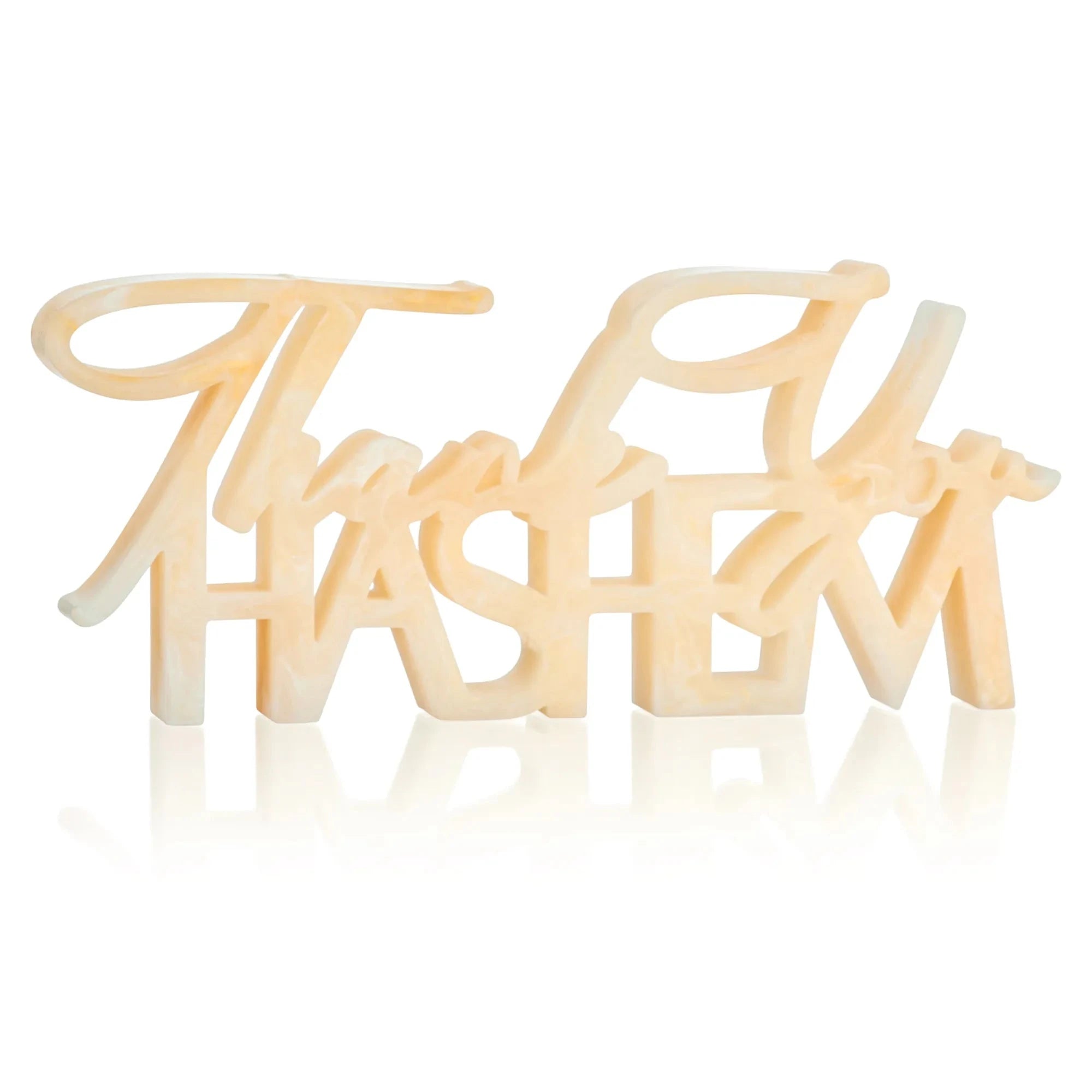 Thank You Hashem Resin Sculpture — hero shot | Judaica Square Lakewood