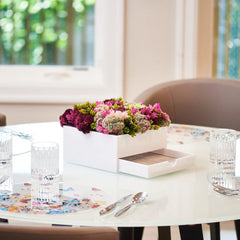 Lucite Vase Bencher Set