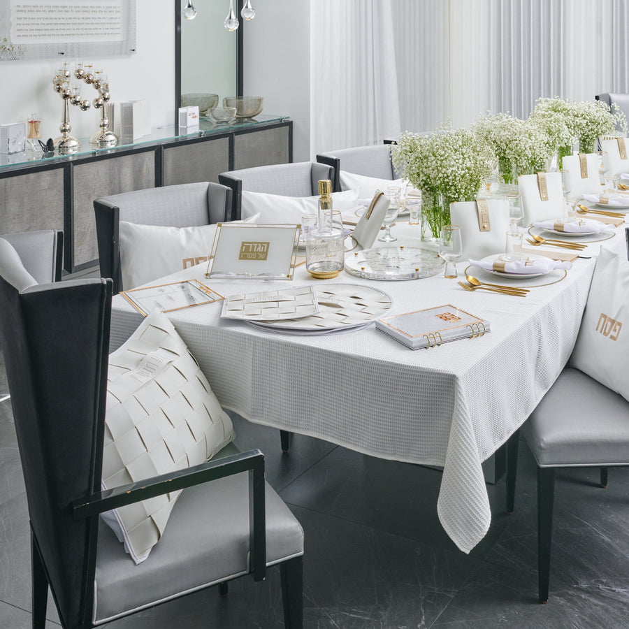 Woven Leather Pesach Set