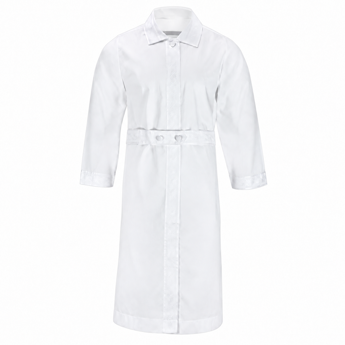 White Kittel — Atarah Ribbon Trim