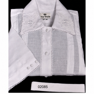 White Kittel — One-Third Lace & Collar Emblem