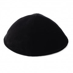 Black Velvet Yarmulka - 4 Parts NO Rim