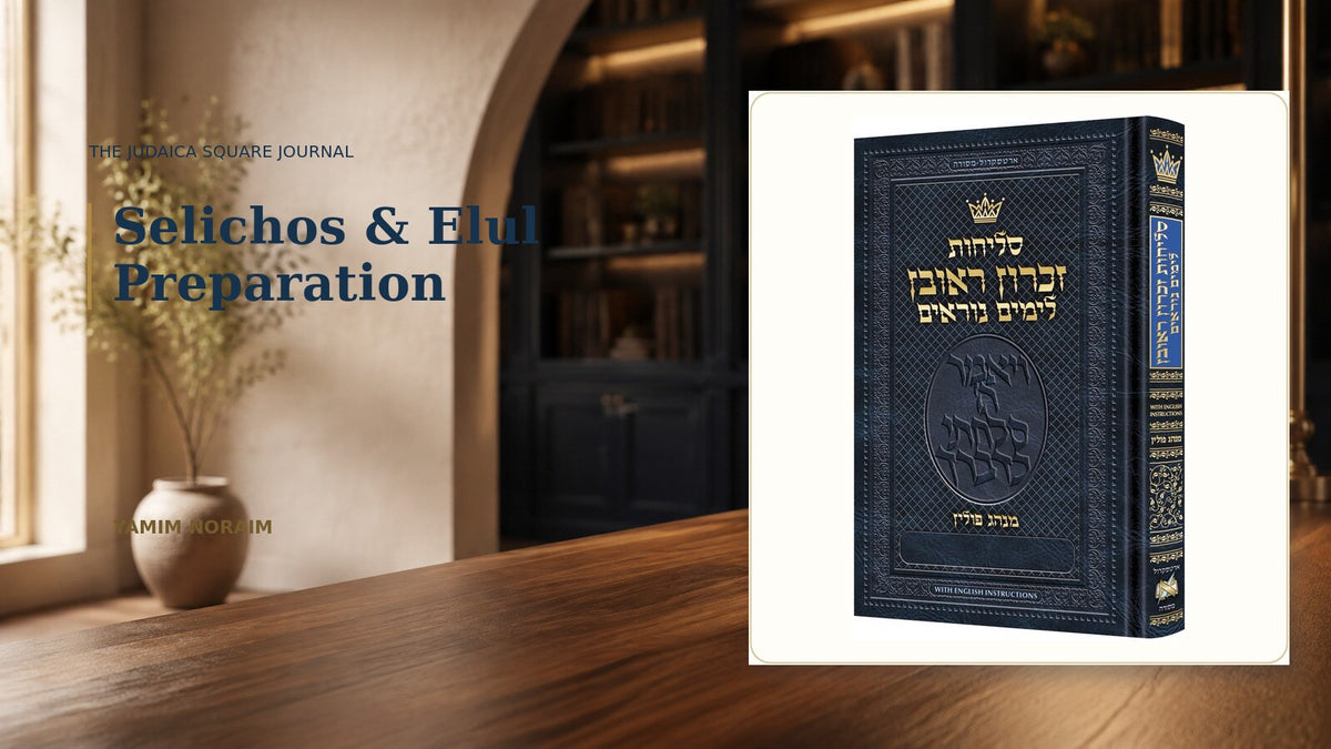 Selichos Zichron Reuven displayed for an Elul and Yamim Noraim preparation guide