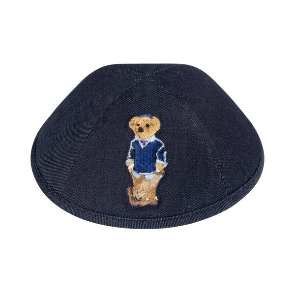 Denim Kippah for Upsherin - iKippah by Judaica Square