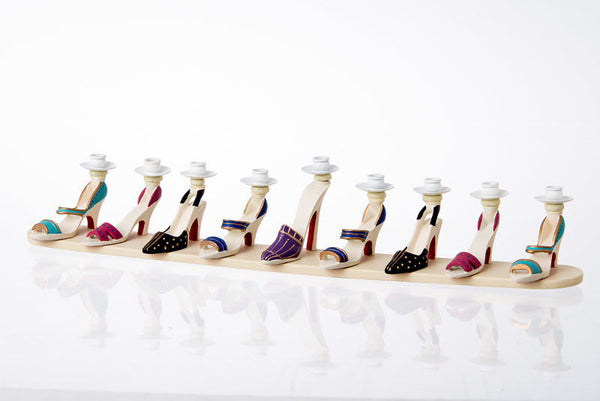 High Heel Shoes Red Soles Menorah | Judaica Square Lakewood