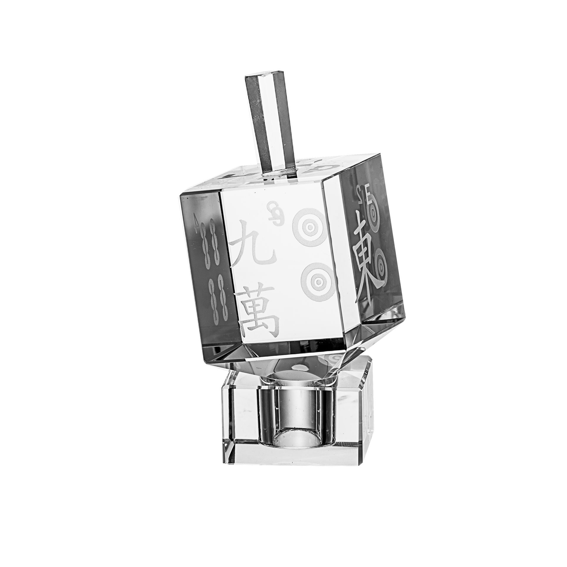 Mah Jongg Crystal Dreidel | Judaica Square Lakewood
