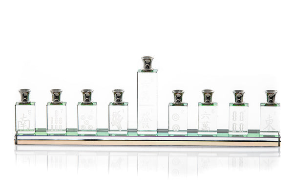 Mah Jongg Crystal Menorah | Judaica Square Lakewood