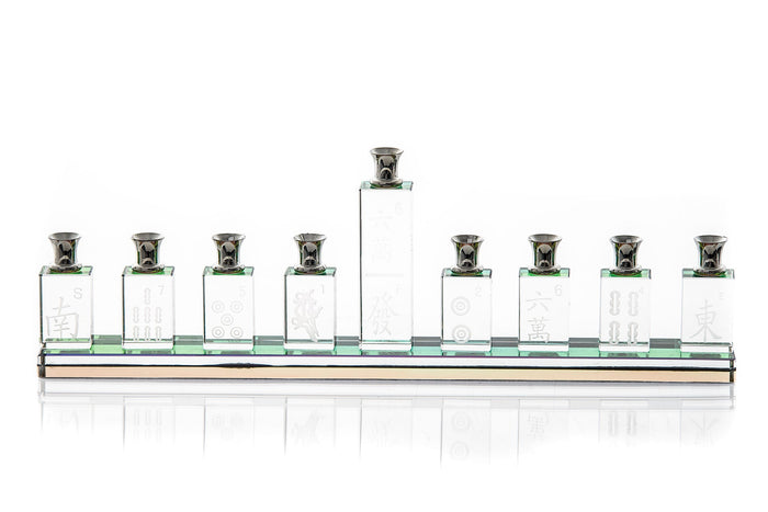 Mah Jongg Crystal Menorah | Judaica Square Lakewood