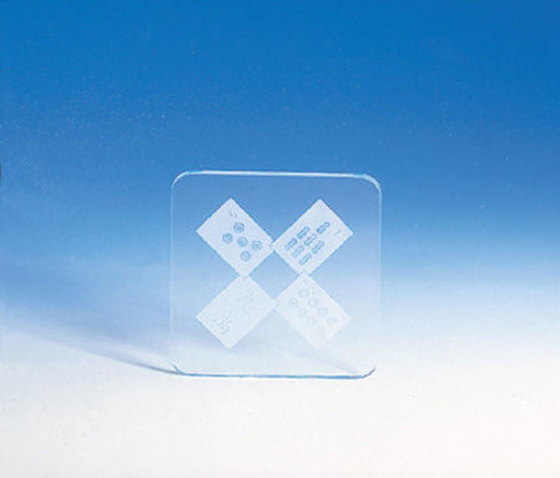 Coasters Etched Glass (set of 4) — alternate view | Judaica Square Lakewood