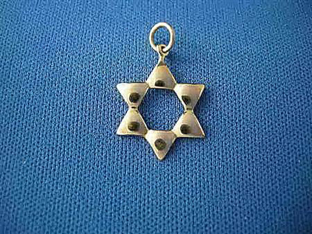 Puffed Star of David Pendant | Judaica Square Lakewood