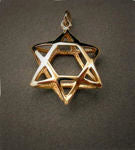 Geo Star of David Pendant — detail | Judaica Square Lakewood