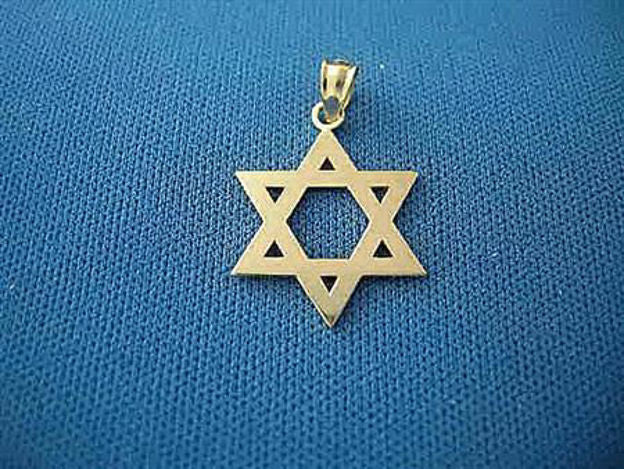 Classic Star of David Pendant — alternate view | Judaica Square Lakewood