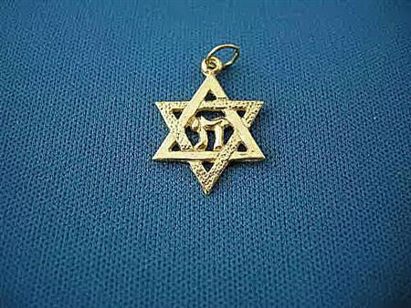 Star of David with Chai | Judaica Square Lakewood