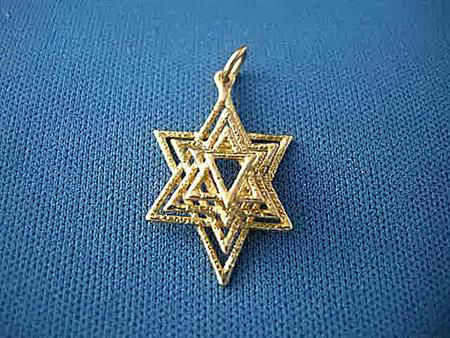 Multilayer Star of David Pendant | Judaica Square Lakewood