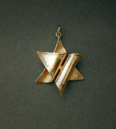 Shalom Star of David Pendant — detail | Judaica Square Lakewood