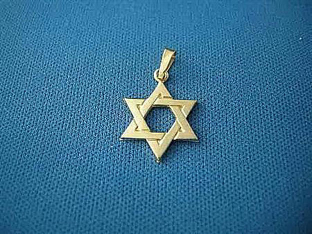 Macro Classic Star of David Pendant — alternate view | Judaica Square Lakewood