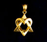 Heart Star of David Pendant | Judaica Square Lakewood