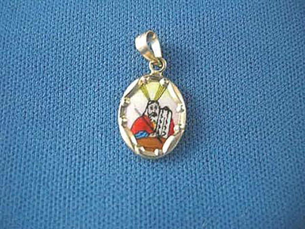 Moses Medallion (Petite) Pendant — alternate view | Judaica Square Lakewood