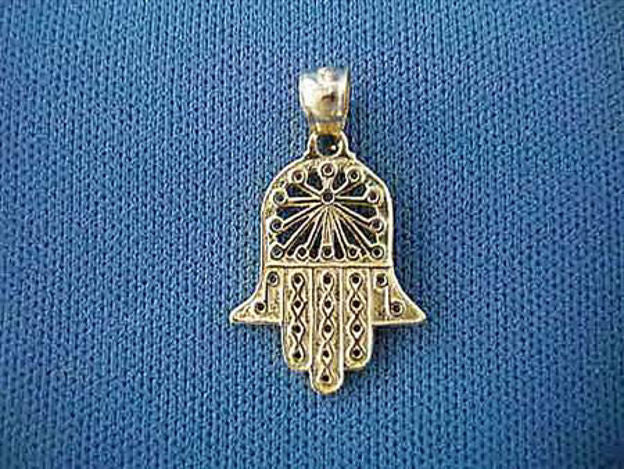 Petite Classic Hamsa — alternate view | Judaica Square Lakewood