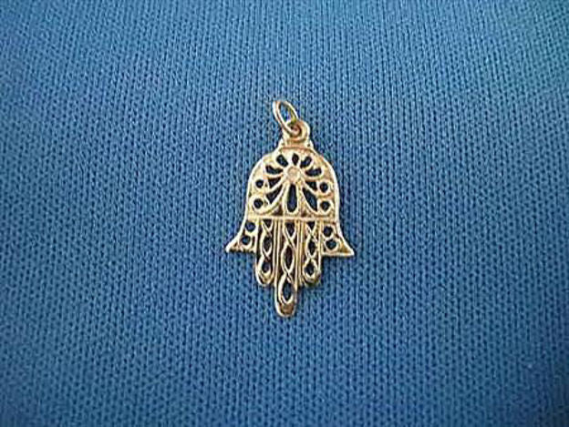 Petite Hamsa — alternate view | Judaica Square Lakewood