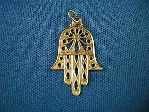 Traditional Hamsa — alternate view | Judaica Square Lakewood