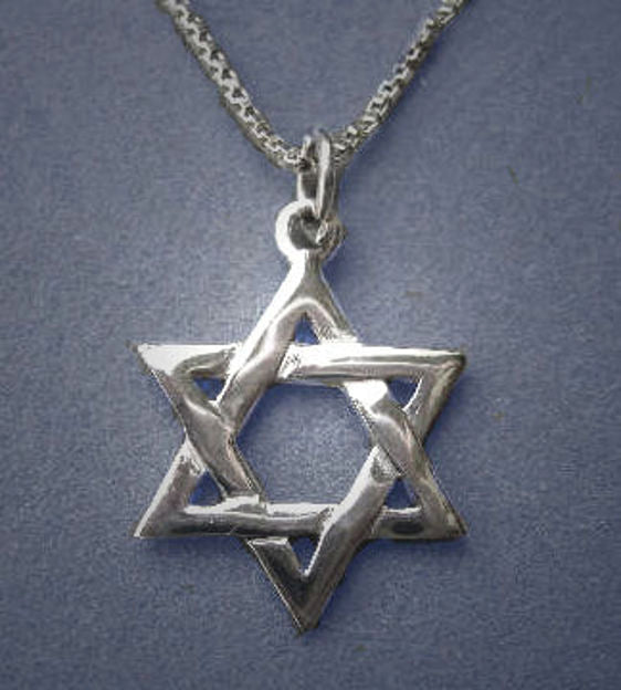 Star of David Classic Pendant — alternate view | Judaica Square Lakewood