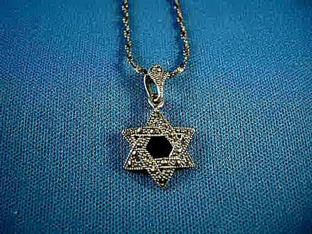 Marcasite Star of David Pendant