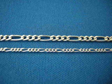 Sterling Silver Baby Figaro Chain