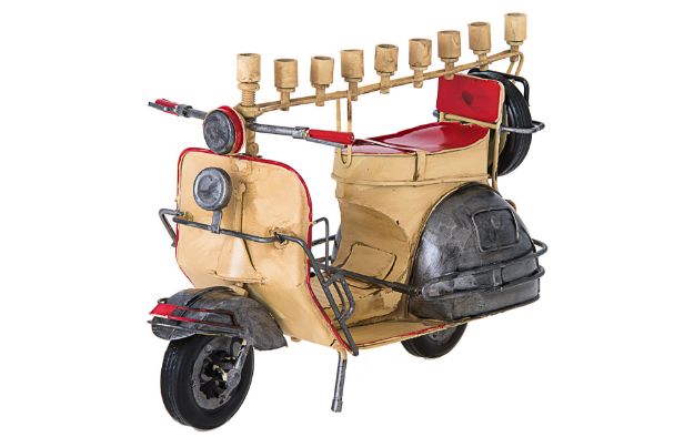 Easy Riding II Menorah — alternate view | Judaica Square Lakewood