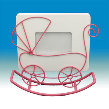 Pink Baby Carriage Picture Frame | Judaica Square Lakewood