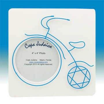 Blue Wire Tricycle Picture Frame | Judaica Square Lakewood
