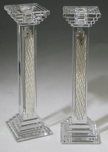 The Steps Candlesticks — alternate view | Judaica Square Lakewood