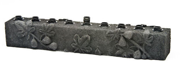 Black Lave Figs Menorah — alternate view | Judaica Square Lakewood