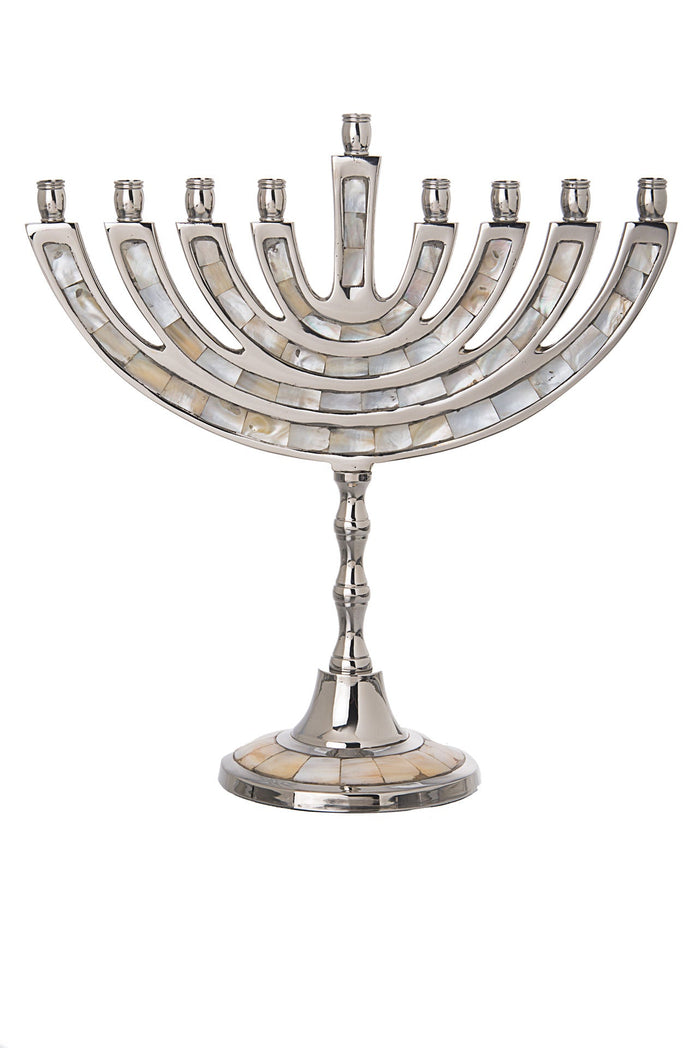 Mother of Pearl Menorah | Judaica Square Lakewood