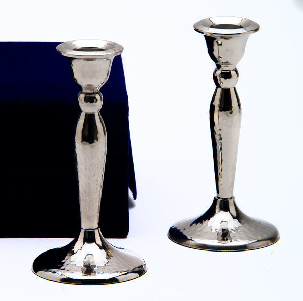 Candle Stick Stainless Steel | Judaica Square Lakewood