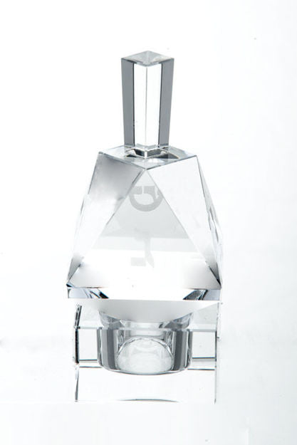 Dreidel Crystal — alternate view | Judaica Square Lakewood