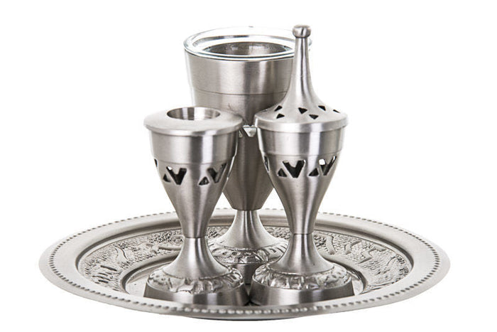 Pewter Havdallah set | Judaica Square Lakewood
