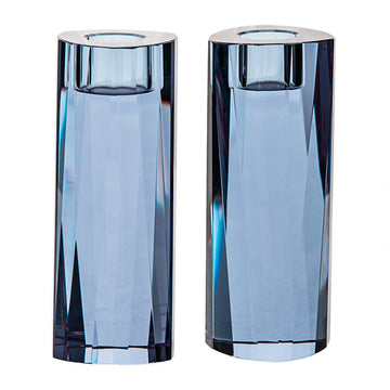 Lavender Crystal Candle sticks Candlesticks | Judaica Square Lakewood