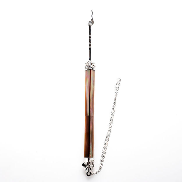 Yad Bronze Mussel Triangle and Sterling Silver — alternate view | Judaica Square Lakewood