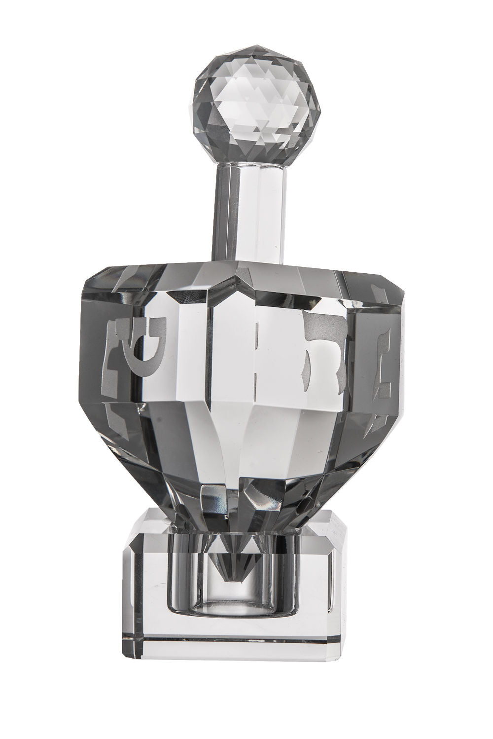 Dreidel Crystal with stand | Judaica Square Lakewood