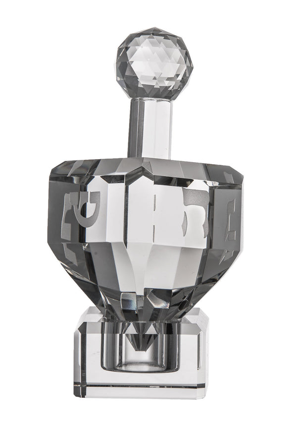 Dreidel Crystal with stand | Judaica Square Lakewood