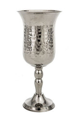 Star of David Jeweled Blue Candlestick