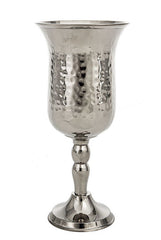 #2090 Hammered Stainless Steel Kiddush Cup