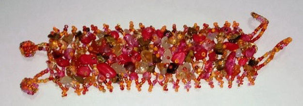 Gemstone and Glass Bead Bracelet — alternate view | Judaica Square Lakewood