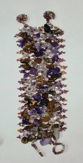 Gemstone and Glass Bead Bracelet | Judaica Square Lakewood