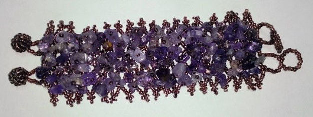 Gemstone and Glass Bead Bracelet — alternate view | Judaica Square Lakewood