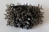 Gunmetal hematite cluster bracelet with spiky silver-tone seed bead fringe