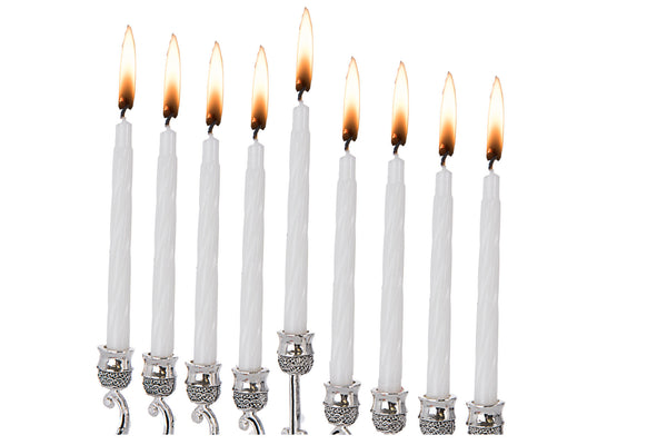 Channukah Candles White | Judaica Square Lakewood